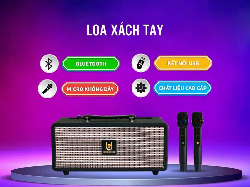 Loa kéo di động  Loa xách tay di động  chinh hãng ontekco 8002 - Có Reverb hát karaoke cực hay, Công suất lên đến 480W - Kết nối bluetooth 5.0, USB, AUX, TF card - Kèm 2 micro không dây UHF cao cấp