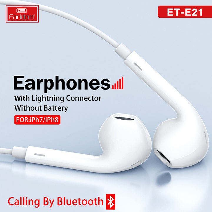 [BH Vĩnh Viễn] Tai Nghe Bluetooth Chân Lightning Earldom E21