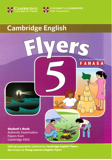 Cambridge Flyers 1,2,3,4,5,6,7,8,9 màu(tặng kèm audio