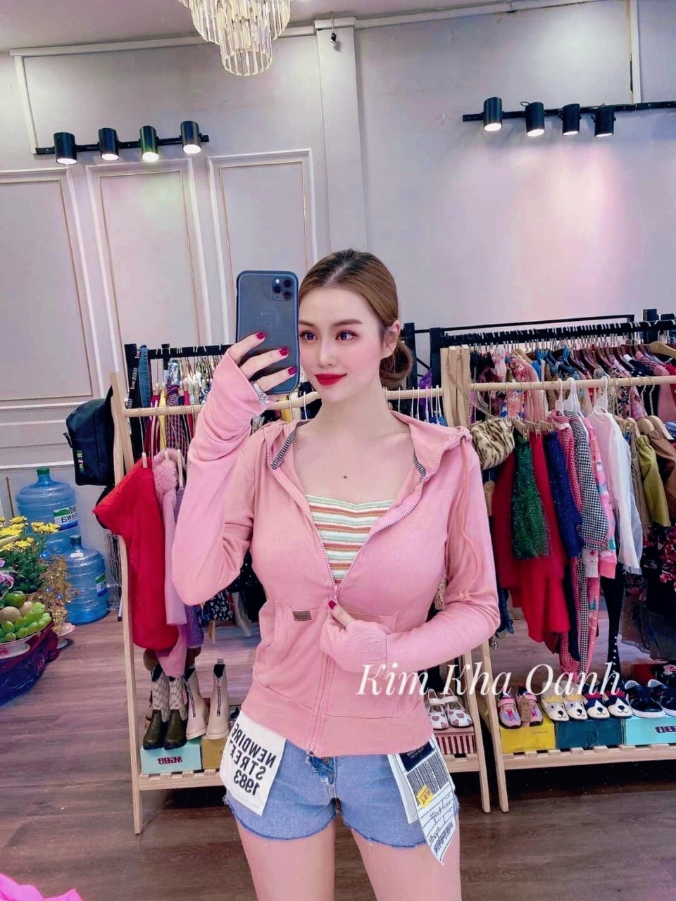 áo khoác da cá chống nắng dễ thương phong cách .