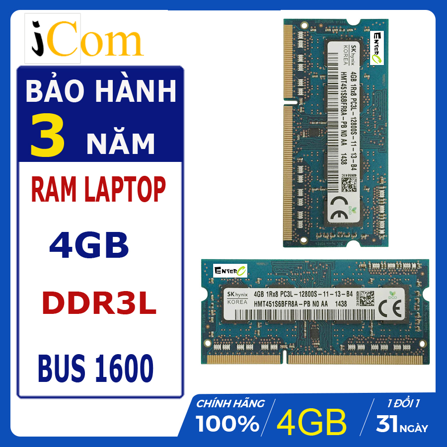 RAM Laptop DDR3L 4GB BUS 1600