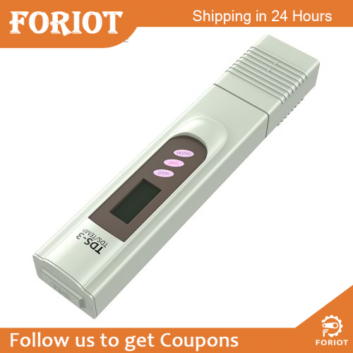 Foriot 1-9990ppm TDS-3/TEMP 3V water quality testing three-key with temperature pen water purifier test pen