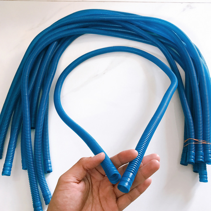 Ống dây xanh, ống nước, ống ruột gà cho máy lọc hồ cá cảnh 115cm