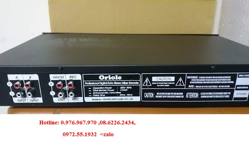 Vang cơ KARAOKE ORIOLE Tạo vang hay