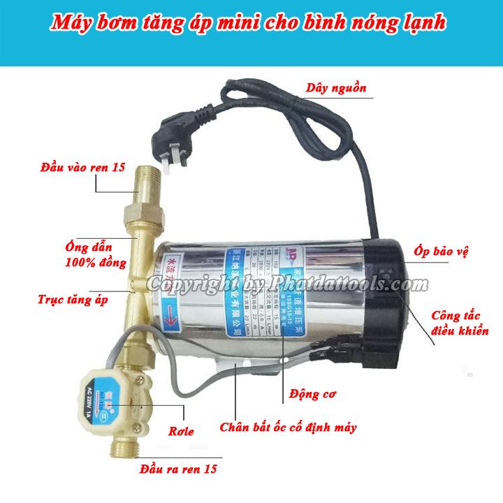 Booster pump close automatic shut-off when use, increasing pressure for washing machine, shower faucet, hot cold water…