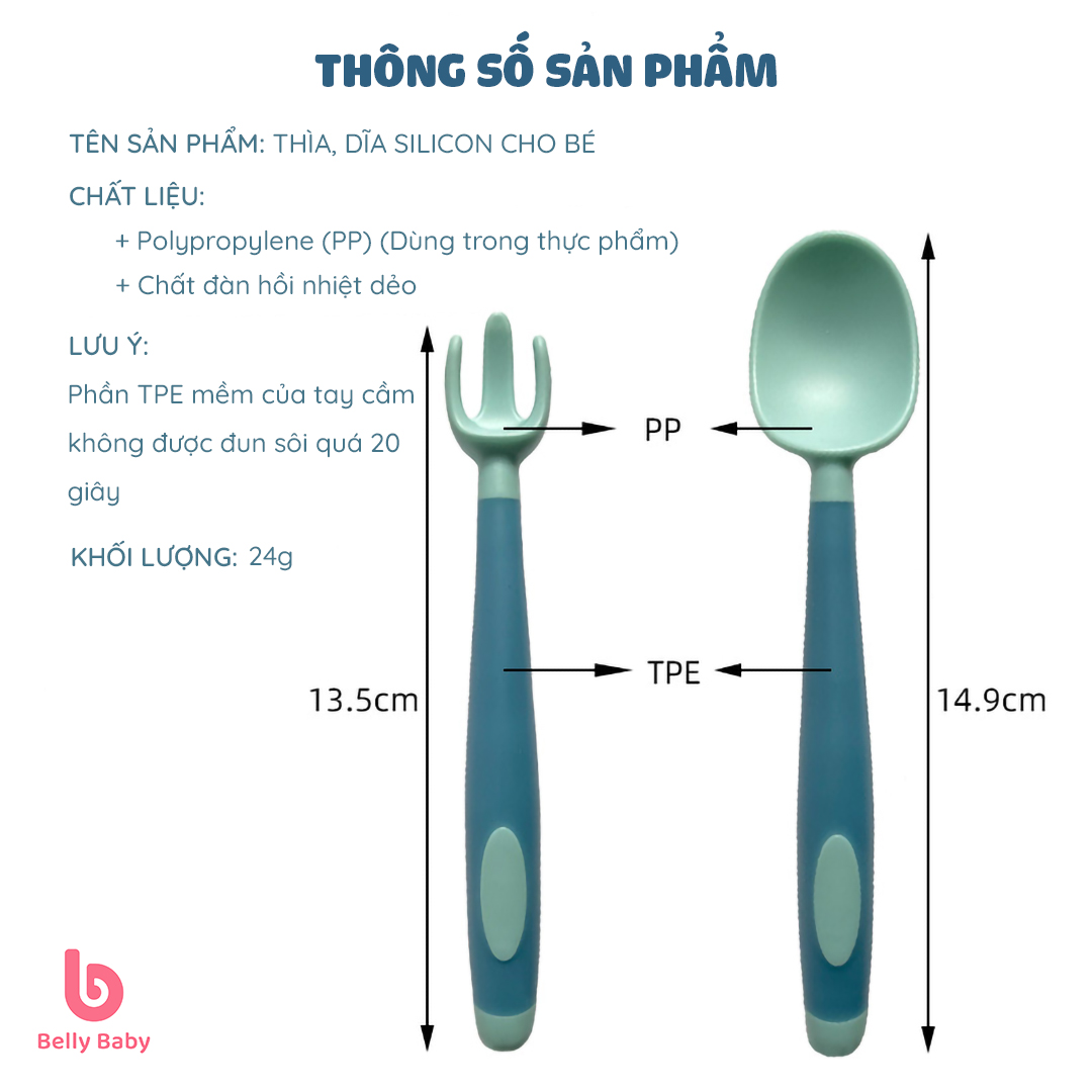 Thìa, Dĩa Ăn Cho Bé Silicon