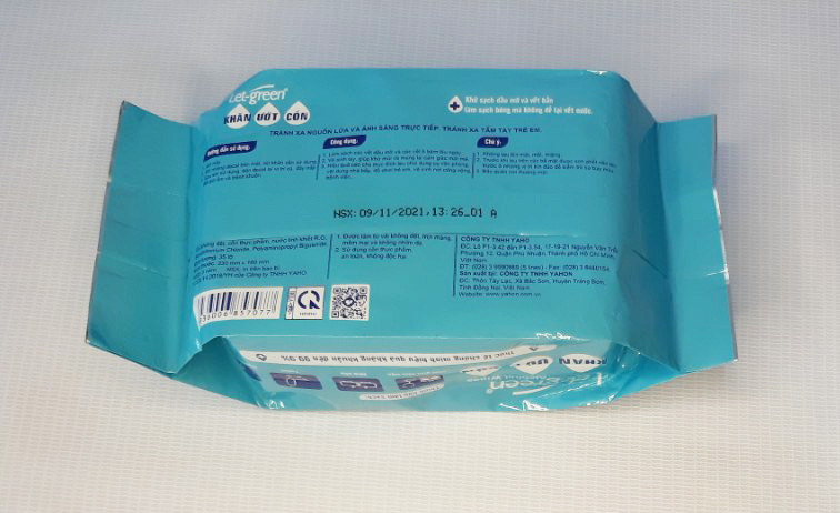 Khăn ướt cồn Let-green 35 miếng/bao