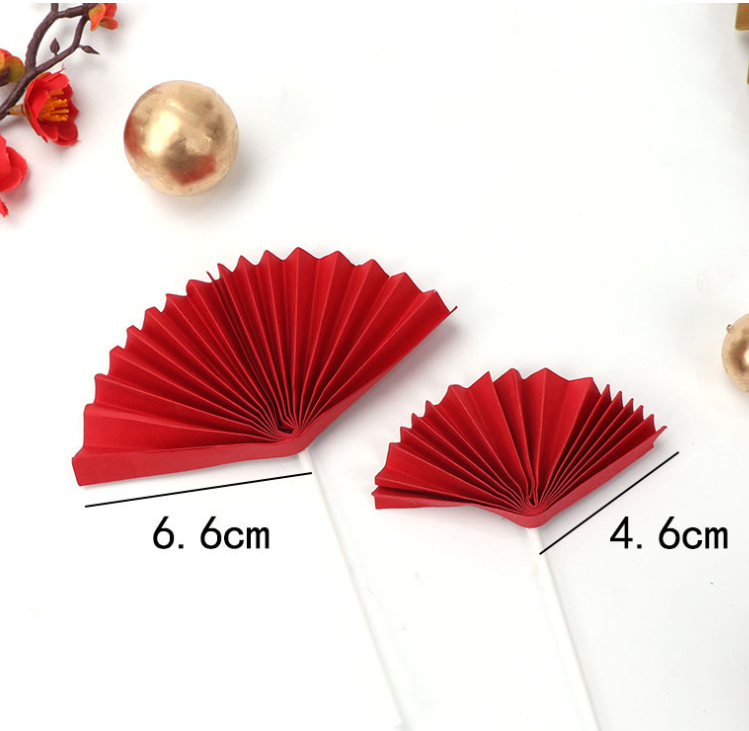 Quạt giấy trang trí tết