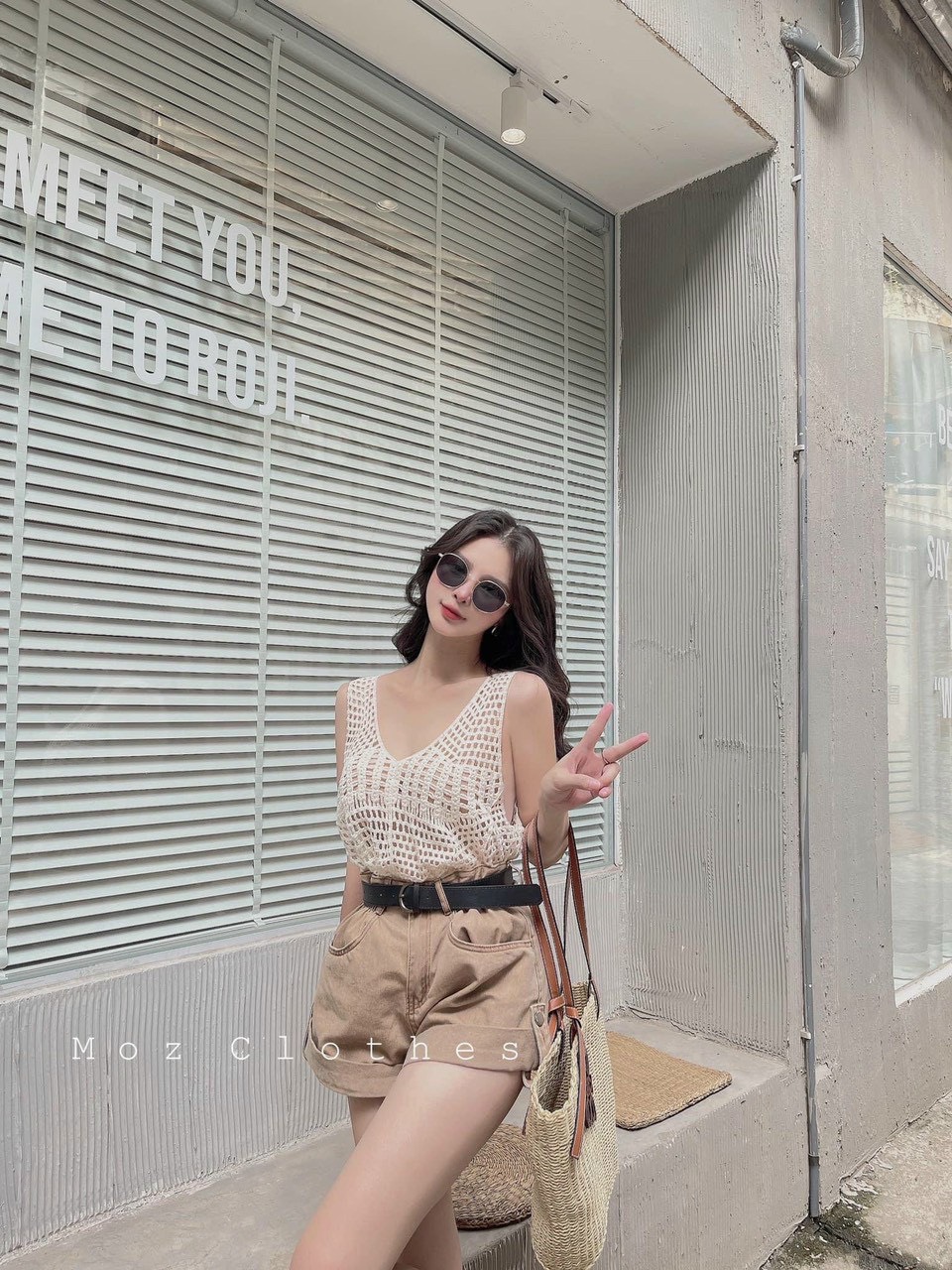 Áo Ren Lưới Sát Nách Cổ V Phong Cách Boho | Smide Clothing