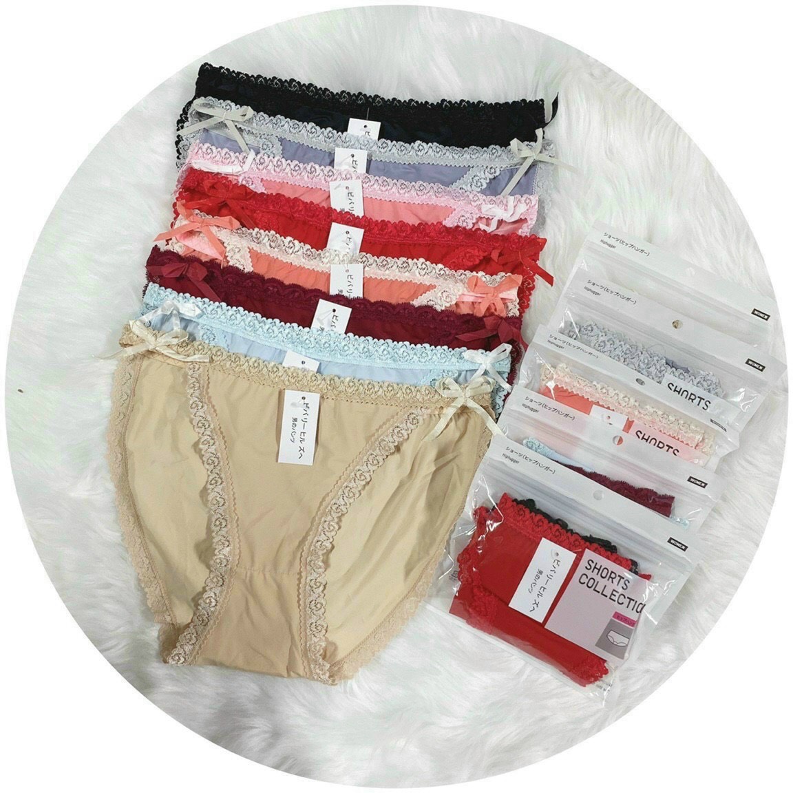 Combo 10 Quần Lót Su Viền Ren Lưng Cao S01