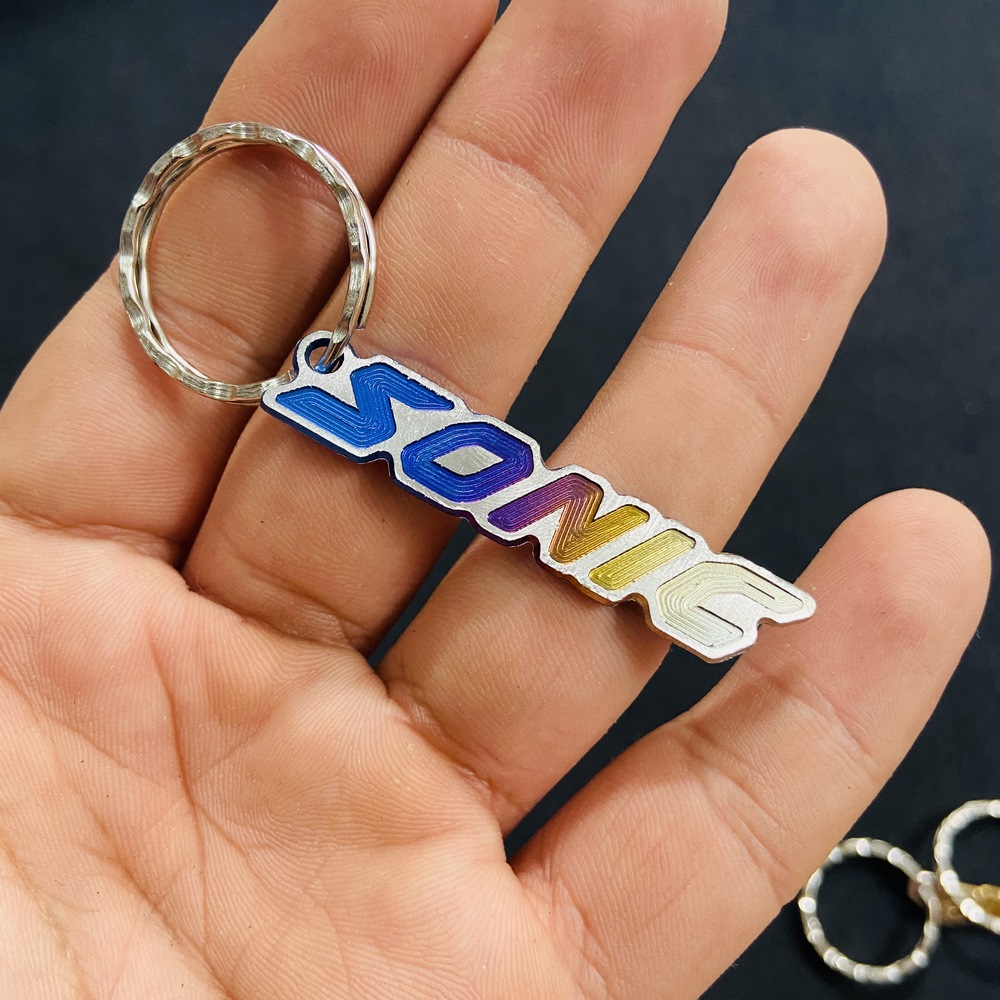 HOT MÓC TREO CHÌA KHÓA, MÓC KHÓA 100% TITAN CHỮ SONIC KHÔNG ĐỤNG HÀNG