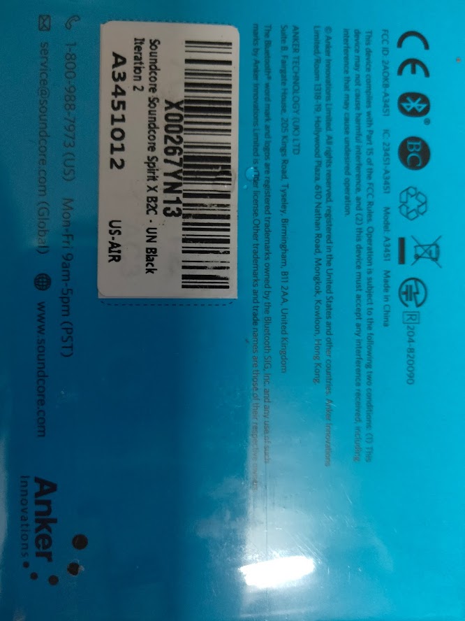 Tai nghe bluetooth Anker Soundcore Spirit X