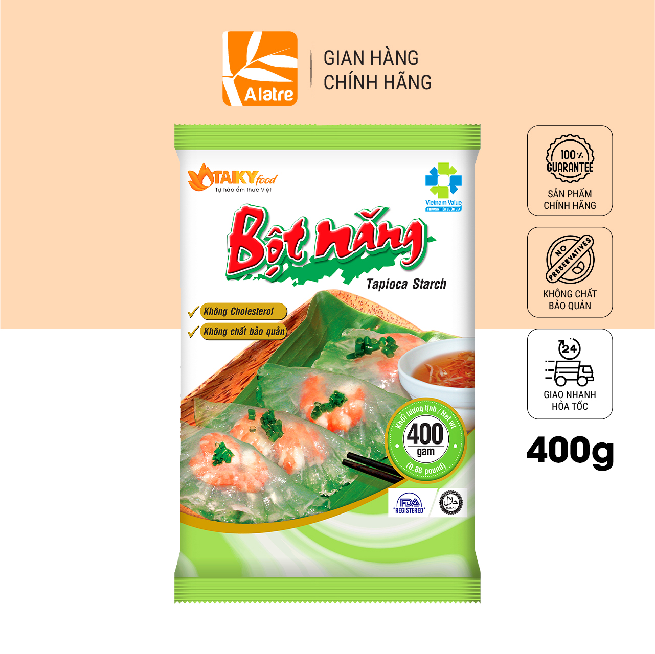 Bột năng Tài Ký gói 400g - 1kg