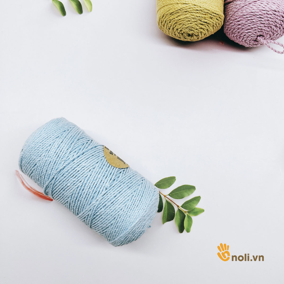 Sợi simply Craft yarn VN móc túi xách, túi tote, mũ nón cứng cáp, chắc chắn, màu sắc mộc mạc, tự nhiên 150g xuất xứ Việt Nam