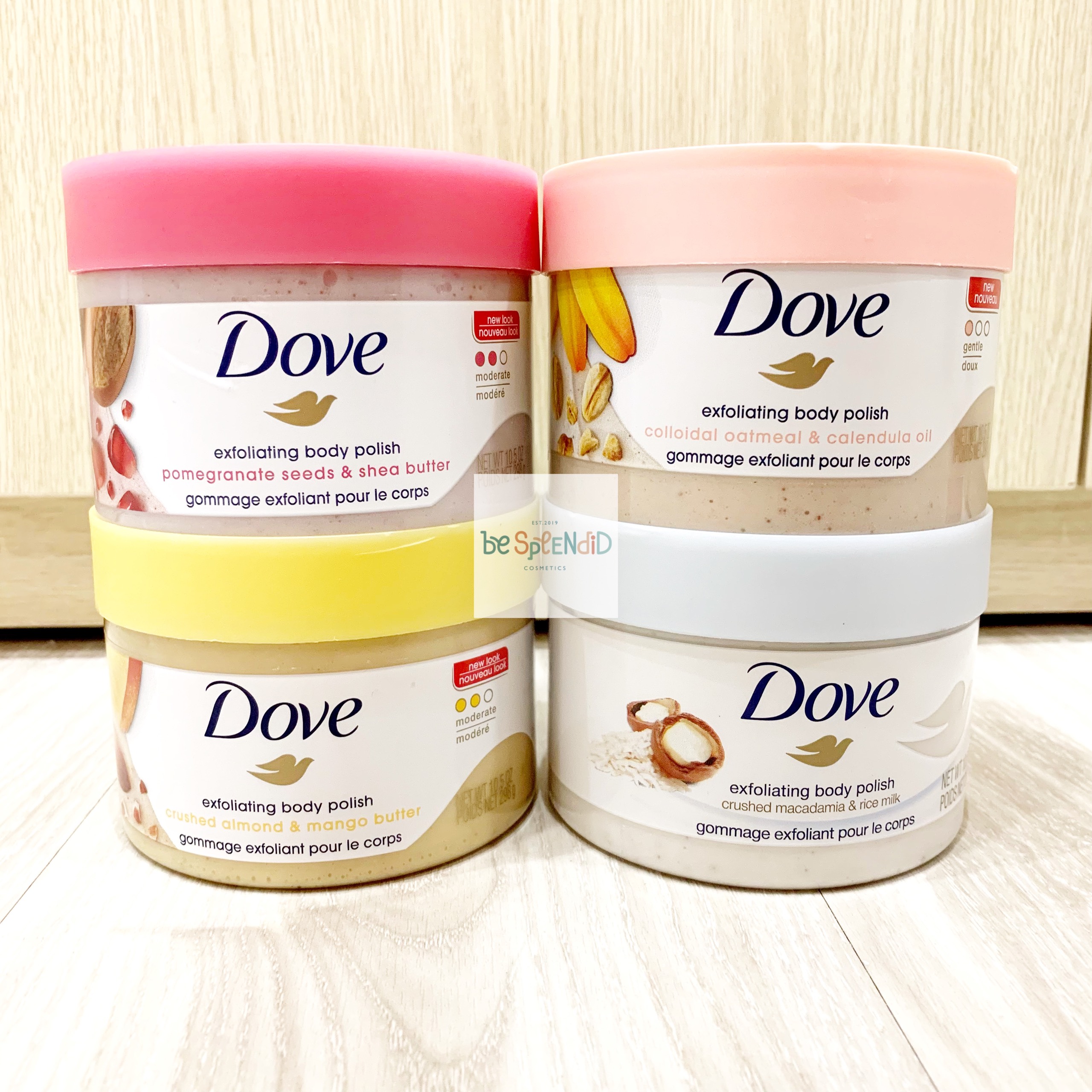 Dove tẩy tế bào chết exfoliating body polish 298g