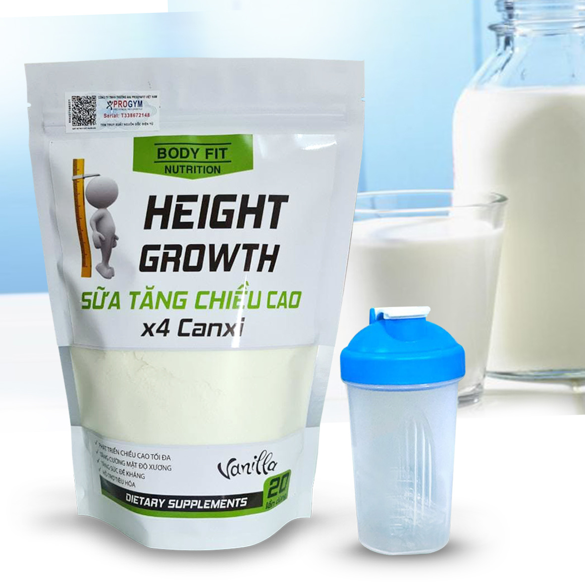 Sữa Tăng Chiều Cao Gấp 4 Lần Canxi Height Growth 500g