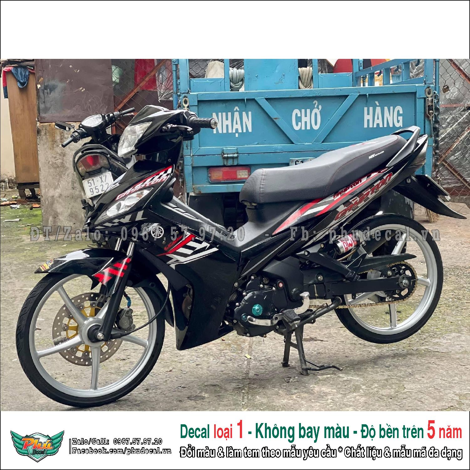 Tem rời Exciter 2010 đỏ đen Crypton