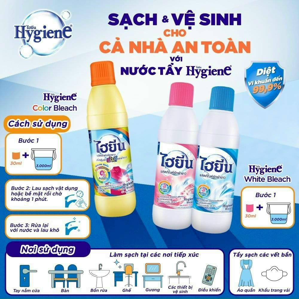 Nước Tẩy Quần Áo Hygiene Thái Lan 250ml