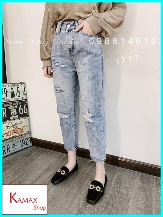 Quần baggy bò rách cá tính 3099