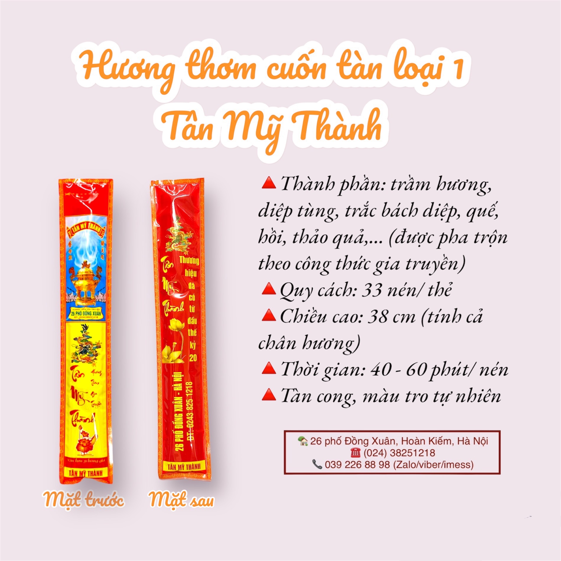 Hương thơm cuốn tàn Tân Mỹ Thành