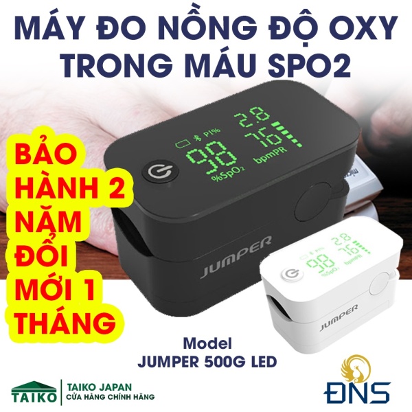 Máy đo nồng độ oxy trong máu Spo2 Jumper JPD 500G led y tế Cường Việt bán chạy