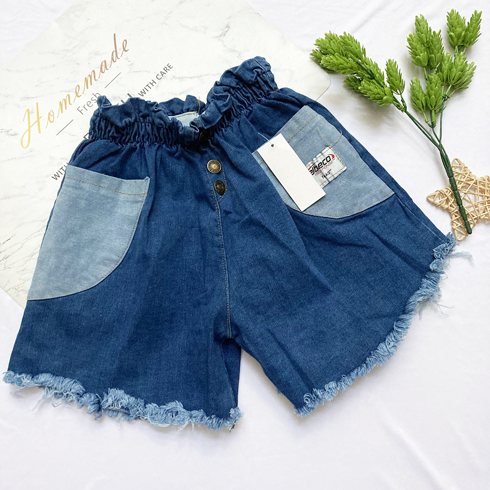 Quần đùi bé gái freesize từ 48-54kg quần sot short jean bé gái tuổi TEEN - QU42
