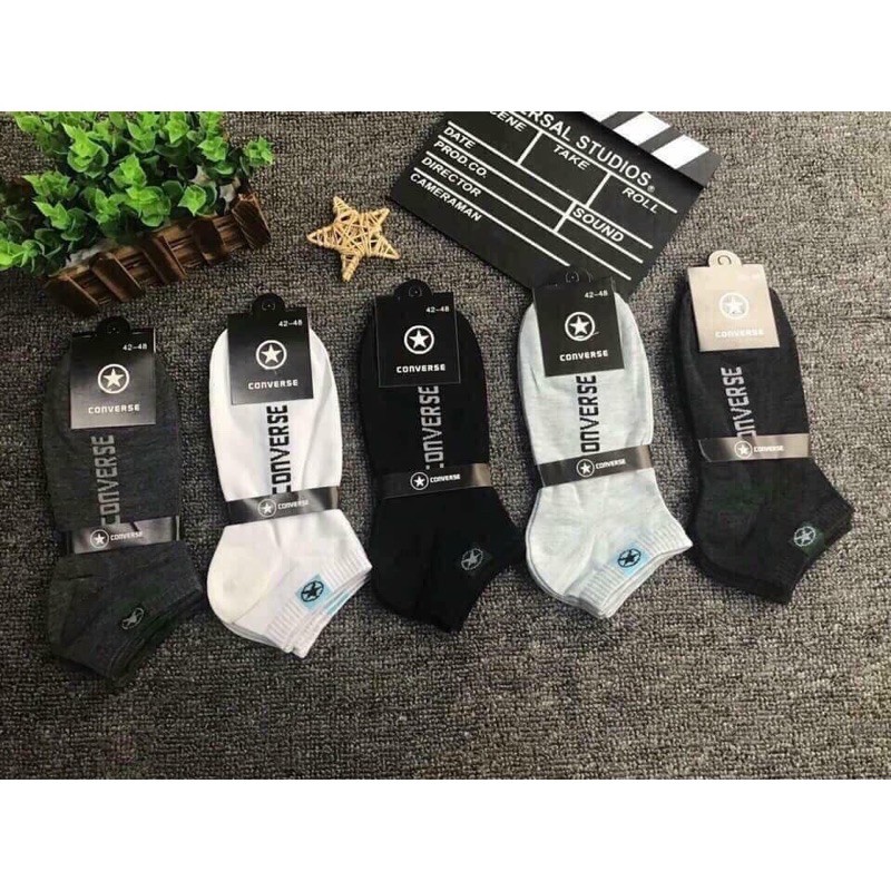 tất nam cổ ngắn converse