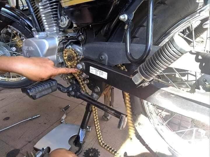 Nhông sên dĩa cho xe Sym Husky 125 - loại 10li