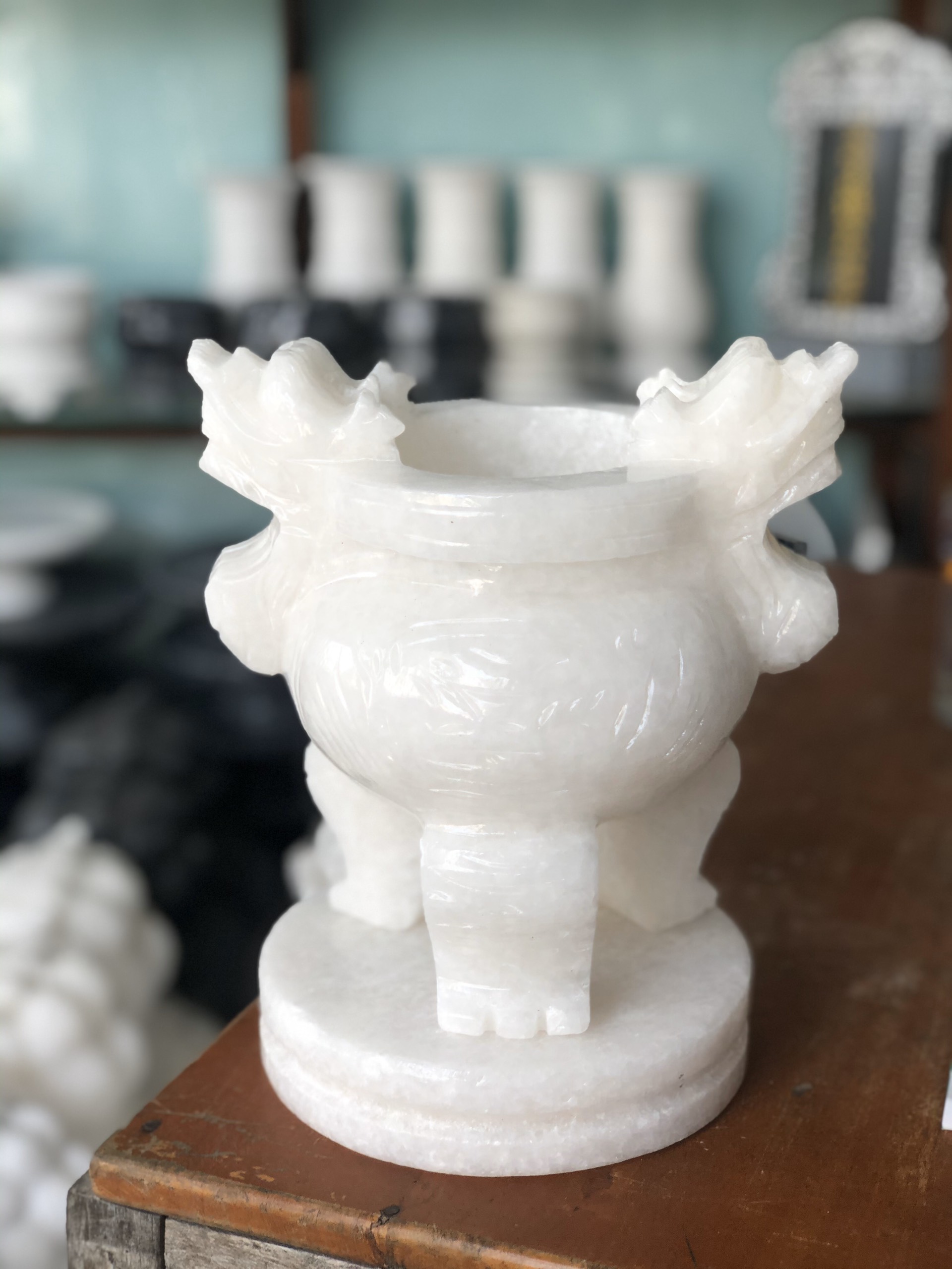 [FreeshipMAX] lư hương đá nước nước đường kính 20cm