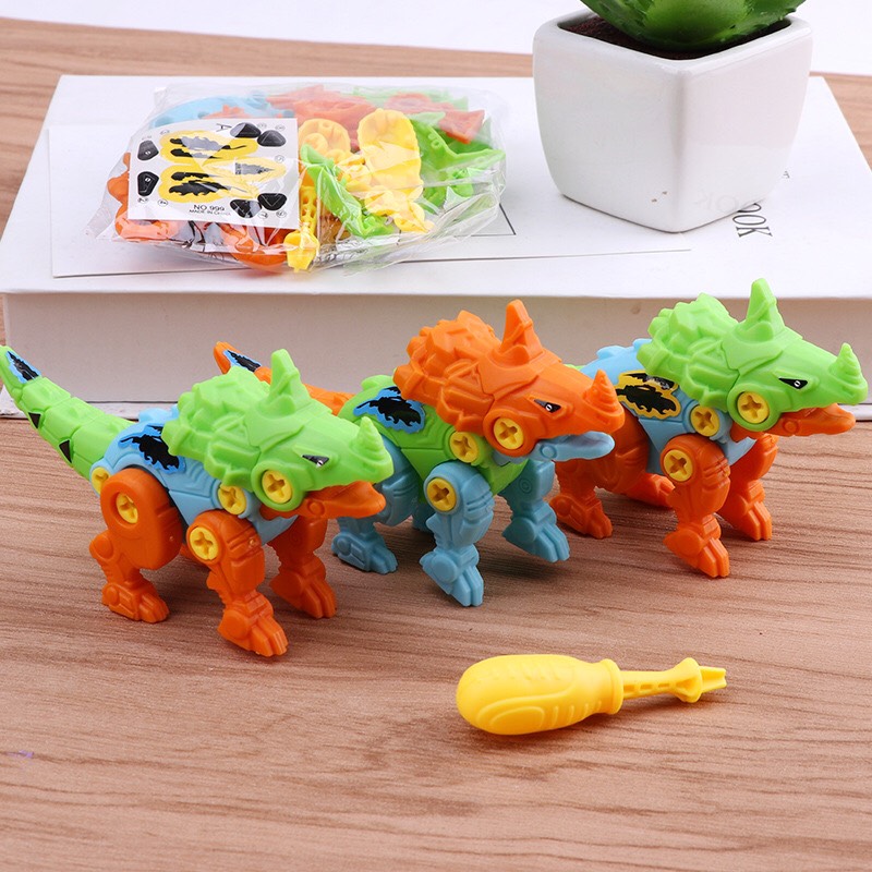 Mô hình khủng long lắp ráp ốc vít cho bé sáng tạo