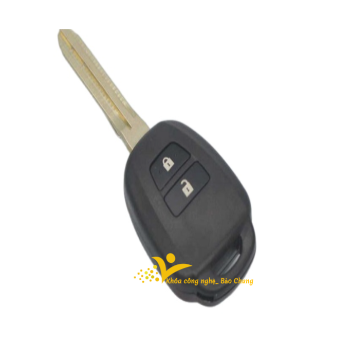 Vỏ chìa khóa xe yaris, vios loại 2 nút liền