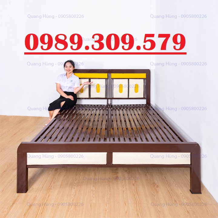 [HCM]GIƯỜNG SẮT CAO CẤP MẪU 1M8X2M