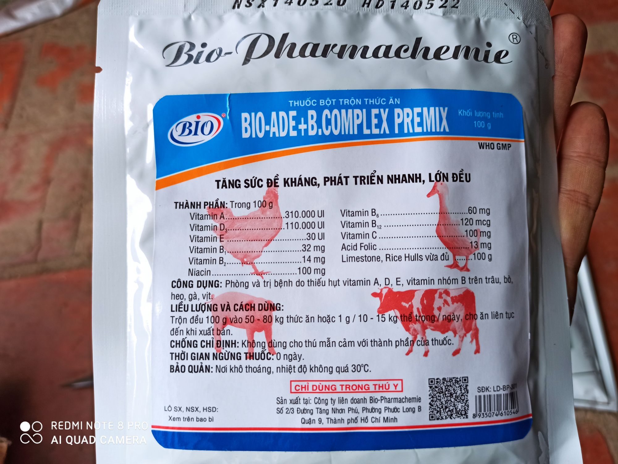 Bột trộn ADE + B.complex