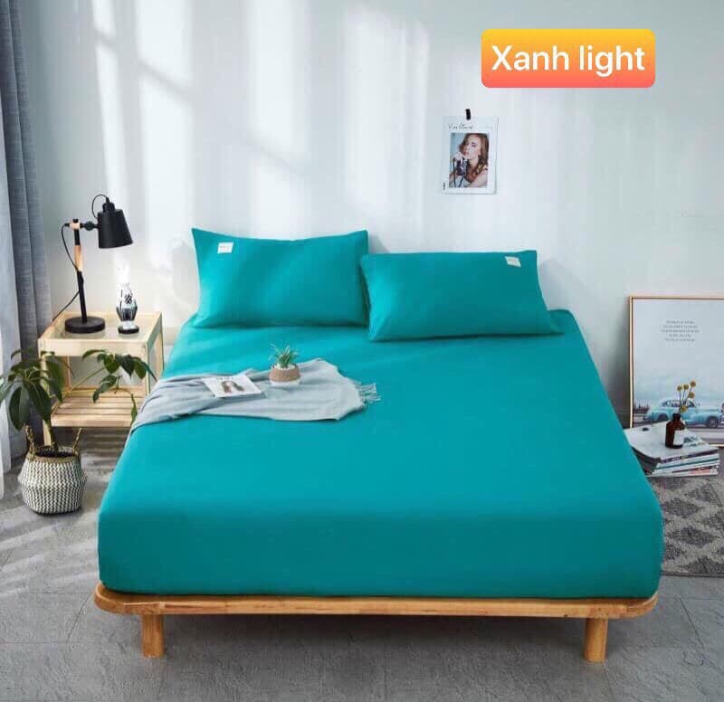 BỘ GA GỐI COTTON MỘT MÀU ĐƠN GIẢN