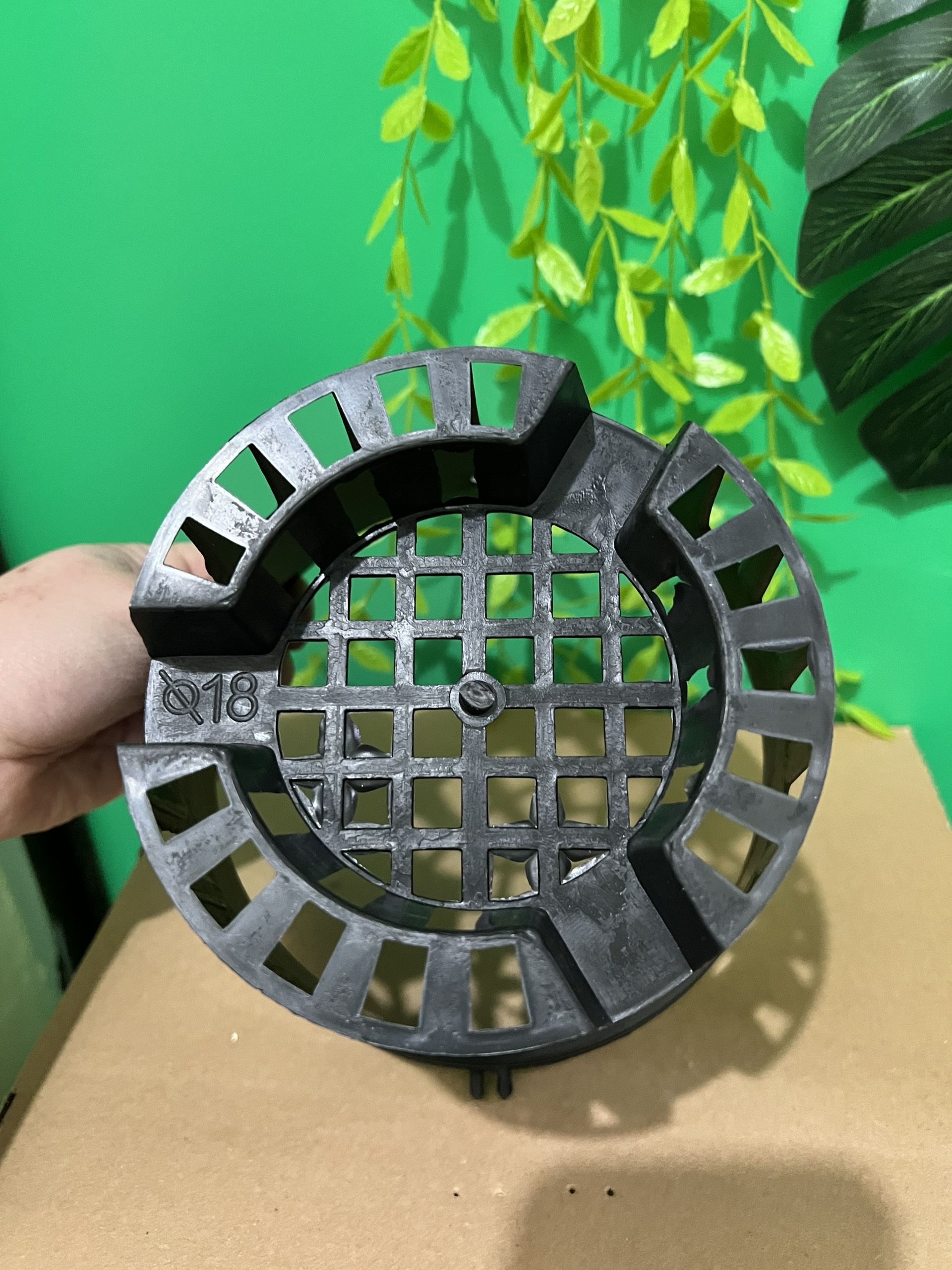 10 Black Plastic Pots for Growing F18 Orchids