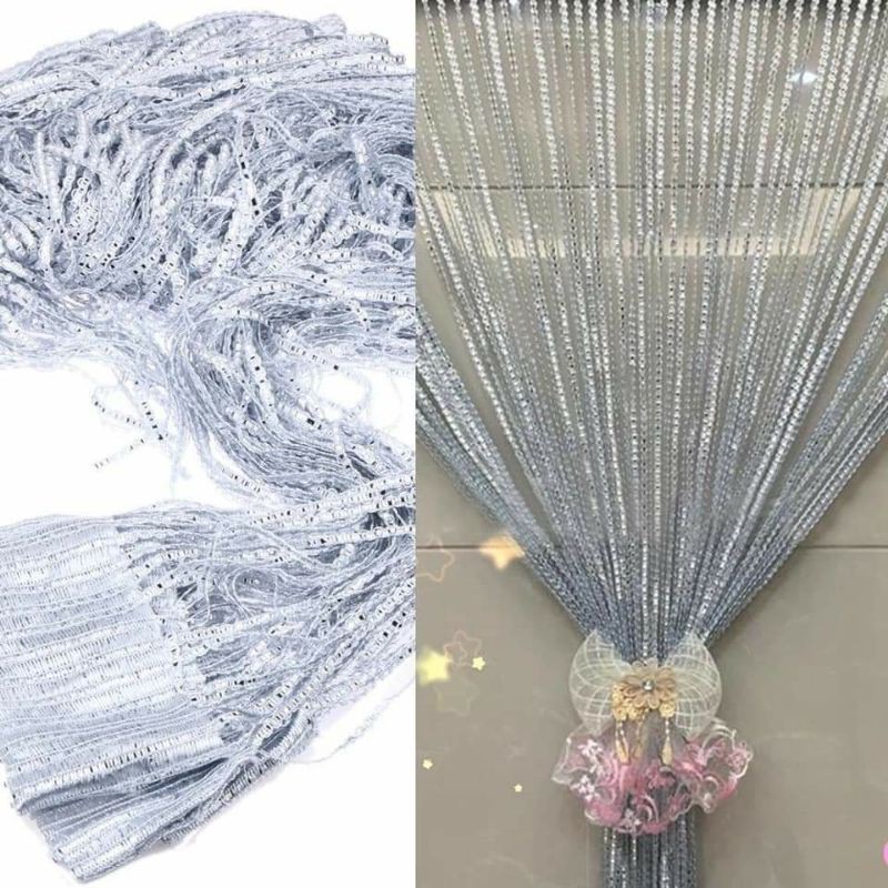Rèm sợi pha kim tuyến 3mx3m