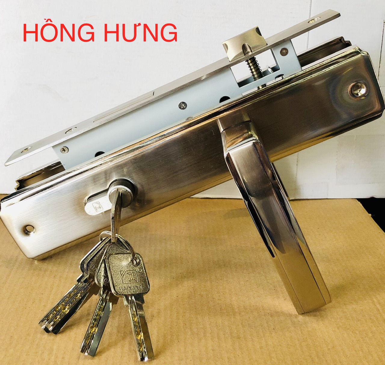 KHÓA TAY GẠT PASINI 9899 MÀU NIKEN MỜ