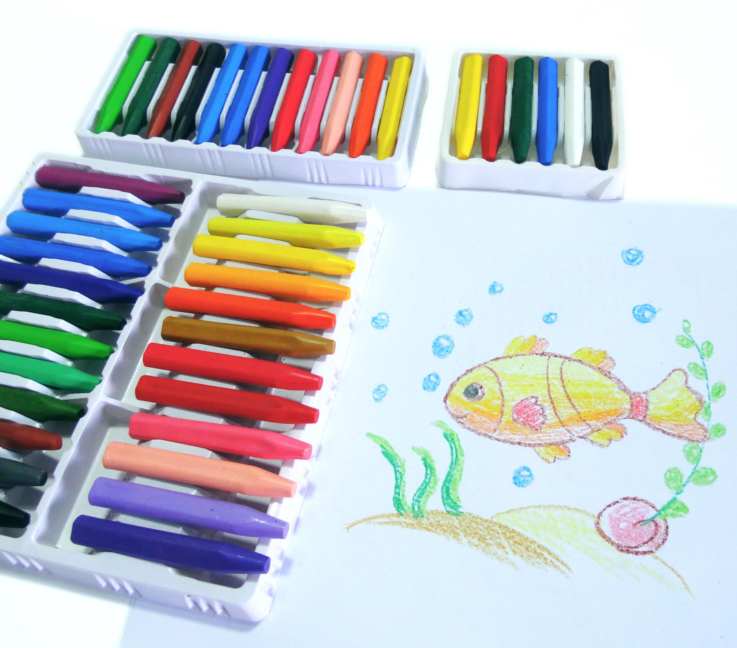 Sáp màu stacom với bộ 6/12/24 màu, nhiều sự lựa chọn phù hợp mọi nhu cầu - cr006p/cr012p/cr024p