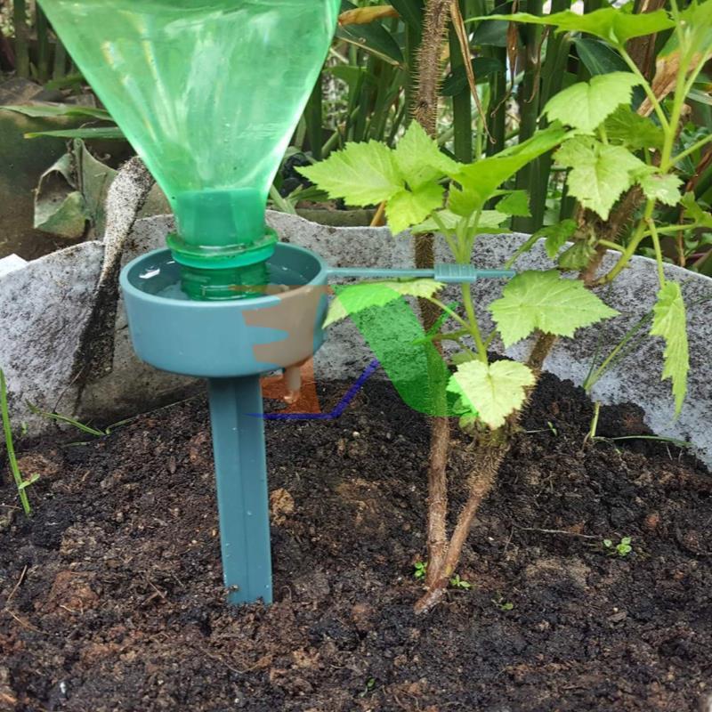 Set 10 Rod plug drip irrigation fitting up bottle plastic c-03, watering device automatic drip, Rod watering drip tree landscape