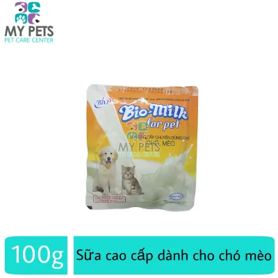 [HCM]Sữa dinh dưỡng cho chó mèo Bio Milk gói 100g hàm lượng dinh dưỡng đậm đặc dễ tiêu hoá và hấp thu