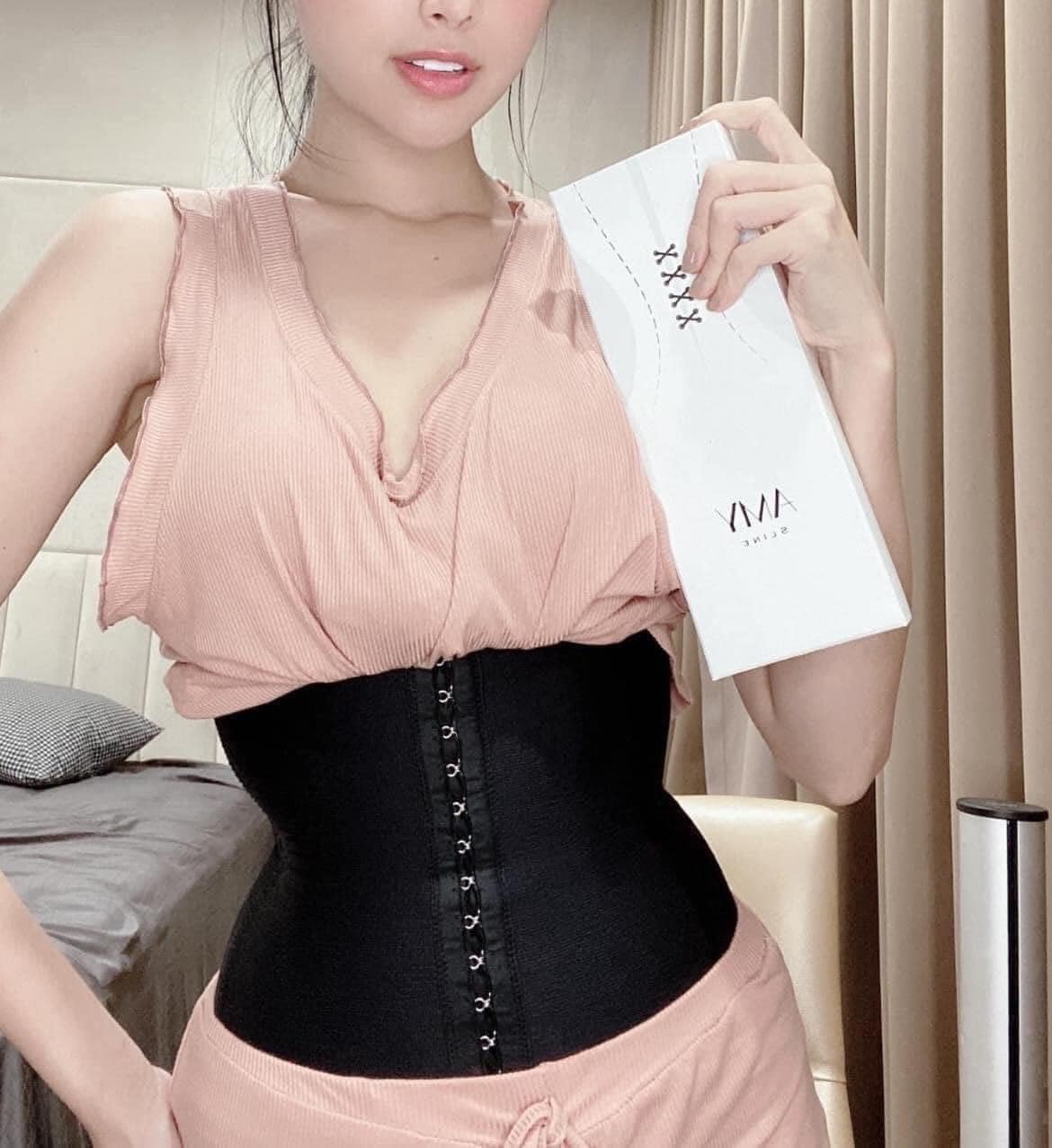 NỊT BỤNG ĐỊNH HÌNH EO AMY SLINE 8 XƯƠNG - 28CM (Có Đủ Size)