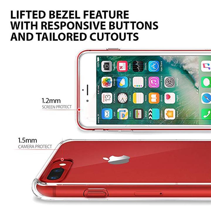 ỐP LƯNG DẺO SILICON TRONG SUỐT ĐIỆN THOẠI IPHONE 8 PLUS, 7 PLUS