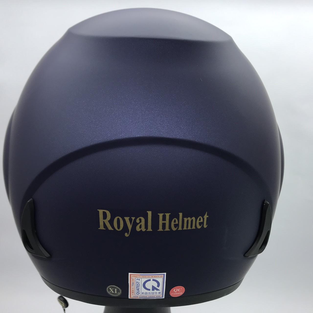 [HCM]Nón bảo hiểm đạt chuẩn Royal M01 xanh than nhám