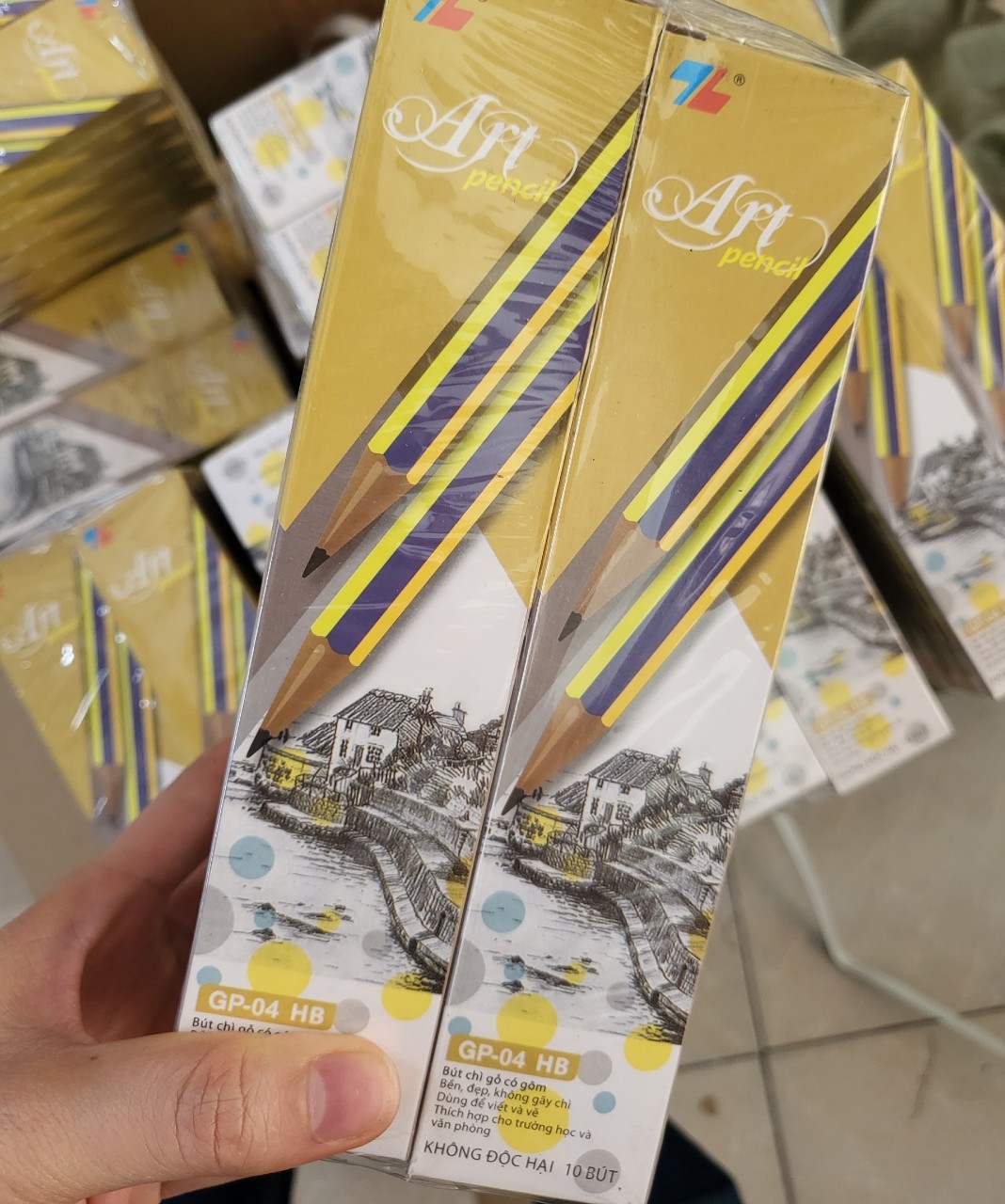 Hộp 10 cây bút chì HB Thiên Long