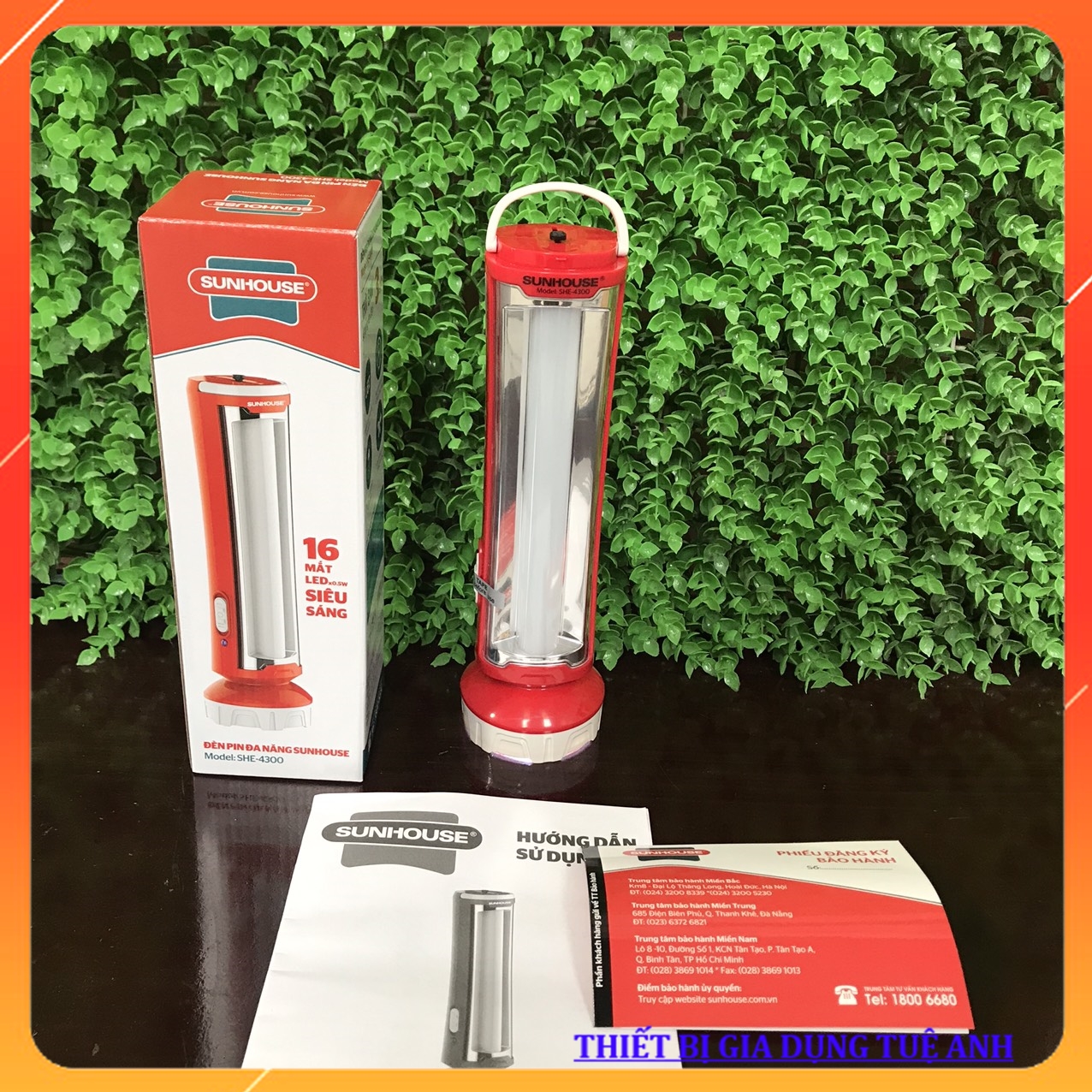 Đèn pin đa năng SUNHOUSE SHE-4300 [CHÍNH HÃNG SUNHOUSE] - (THIẾT BỊ GIA DỤNG TUỆ ANH)