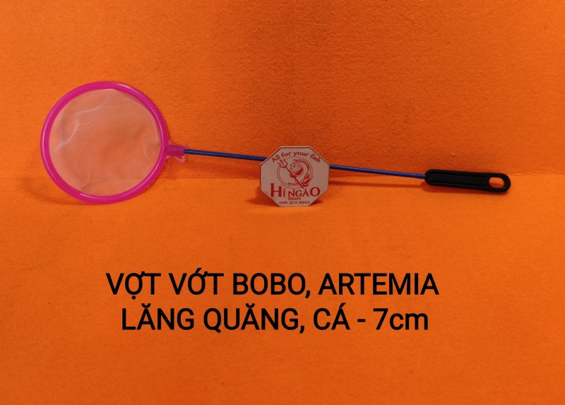 Vợt 7cm vớt bobo, artemia, lăng quăng , cá cảnh - Phụ kiện cá cảnh | Hingaostore.