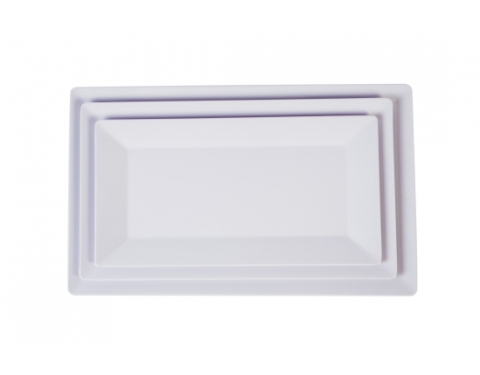 Khay Nhựa Melamine Màu Trắng Nhiều Size