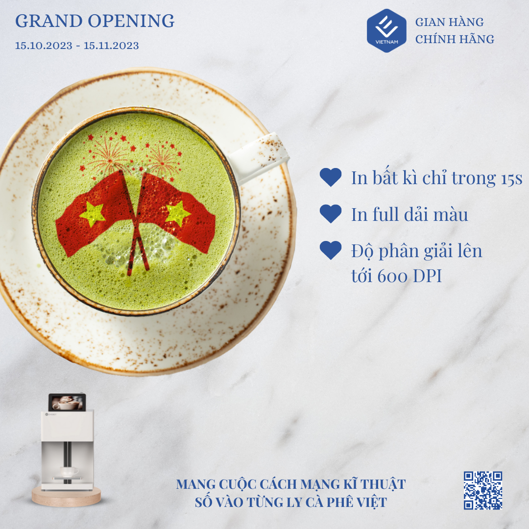 Máy in bọt cà phê EB-FT4 (In một màu)