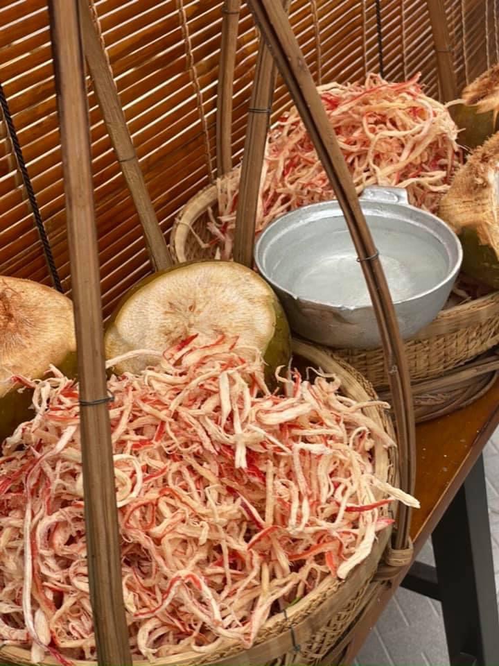 🦑🦑 Mực sợi hấp nước dừa 🦑🦑hủ 300gr🦑🦑 món nhậu