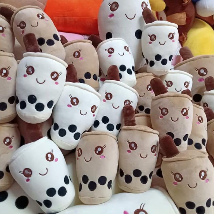 GẤU BÔNG LY TRÀ SỮA NHÍ 15CM
